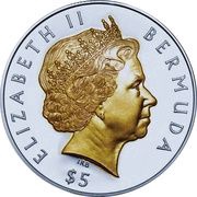 5 Dollars - Elizabeth II Queen's Golden Jubilee obverse image