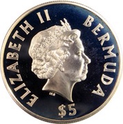 5 Dollars - Elizabeth II Cricket obverse image