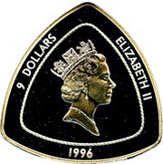 9 Dollars - Elizabeth II Bermuda Triangle obverse image