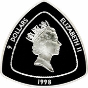 9 Dollars - Elizabeth II Sailing ship Deliverance obverse image