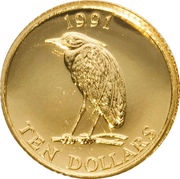 10 Dollars - Elizabeth II, United Kingdom, 1991 reverse image