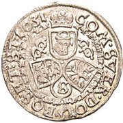 3 Kreuzers - Albrecht von Wallenstein, Bohemia, 1630-1631 reverse image