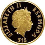 15 Dollar - Elizabeth II "Bermuda" obverse image
