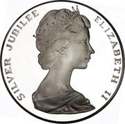 25 Dollars - Elizabeth II Silver Jubilee obverse image