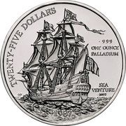 25 Dollars - Elizabeth II Sea Venture reverse image