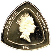 30 Dollars - Elizabeth II Bermuda Triangle obverse image