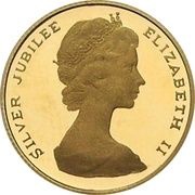 50 Dollars - Elizabeth II Silver Jubilee obverse image