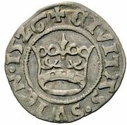 ½ Groschen - Ludwig Jagiellon, Bohemia, 1518-1526 reverse image