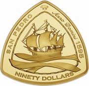 90 Dollars - Elizabeth II San Pedro, United Kingdom, 2007 reverse image