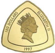 180 Dollars - Elizabeth II Wreck of the "Sea Venture" obverse image