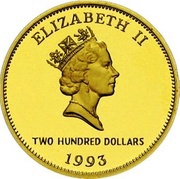 200 Dollars - Elizabeth II Bermuda Coinage obverse image