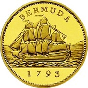 200 Dollars - Elizabeth II Bermuda Coinage, United Kingdom, 1993 reverse image