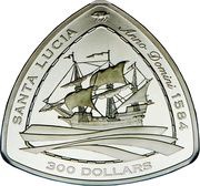 300 Dollars - Elizabeth II The "Santa Lucia", United Kingdom, 2007 reverse image