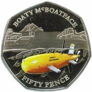 50 Pence - Elizabeth II Boaty McBoatface, United Kingdom, 2018 reverse image