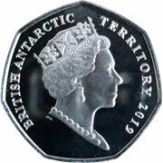 50 Pence - Elizabeth II Chinstrap penguin obverse image