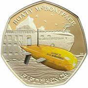 50 Pence - Elizabeth II Boaty McBoatface, United Kingdom, 2019 reverse image