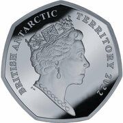 50 Pence - Elizabeth II Platinum Jubilee; Silver obverse image