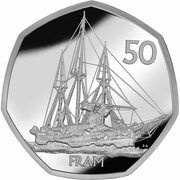 50 Pence - Elizabeth II Fram, United Kingdom, 2022 reverse image