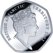 50 Pence - Elizabeth II Jacques-Yves Cousteau; Silver obverse image