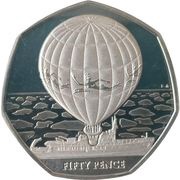 50 Pence - Elizabeth II Jacques-Yves Cousteau, United Kingdom, 2022 reverse image