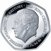 50 Pence - Charles III Buckingham Palace; Silver obverse image