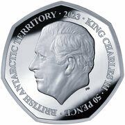 50 Pence - Charles III Emperor penguin; Silver obverse image