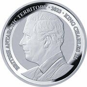 1 Pound - Charles III Emperor penguin; Silver bullion obverse image
