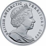 2 Pounds - Elizabeth II Antarctic Treaty; Silver obverse image