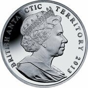 2 Pounds - Elizabeth II Emperor penguin chicks; Silver obverse image