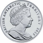 2 Pounds - Elizabeth II Hourglass dolphin; Silver obverse image