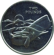 2 Pounds - Elizabeth II The Sperm whale, United Kingdom, 2016 reverse image