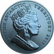 2 Pounds - Elizabeth II Crabeater seal; Titanium obverse image