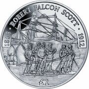 2 Pounds - Elizabeth II Robert Falcon Scott; Silver, United Kingdom, 2018 reverse image