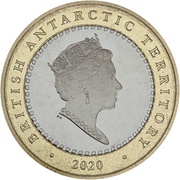 2 Pounds - Elizabeth II Discovery of Antarctica obverse image