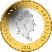 2 Pounds - Elizabeth II Antarctic Treaty; Silver obverse image