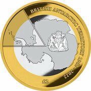 2 Pounds - Elizabeth II Formation of the Territory, United Kingdom, 2022 reverse image