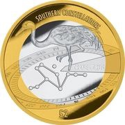 2 Pounds - Elizabeth II Grus constellation, the Crane, United Kingdom, 2022 reverse image