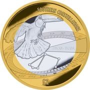 2 Pounds - Elizabeth II Tucana constellation, the Toucan; Silver, United Kingdom, 2022 reverse image