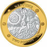2 Pounds - Charles III Neptune Glacier, United Kingdom, 2023 reverse image