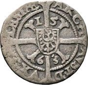 1 Kreuzer - Ferdinand I, Bohemia, 1561-1564 reverse image