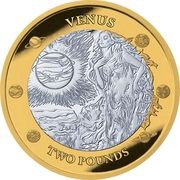 2 Pounds - Charles III Venus Glacier; Silver, United Kingdom, 2023 reverse image