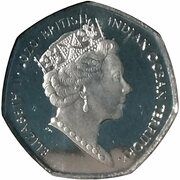 50 Pence - Elizabeth II Father Christmas; Coloured obverse image