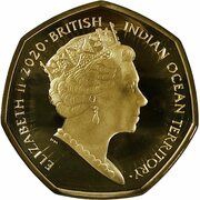 50 Pence - Elizabeth II Father Christmas; Gold obverse image