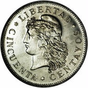 50 Centavos Pattern reverse image