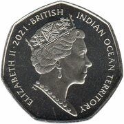 50 Pence - Elizabeth II Clown triggerfish obverse image