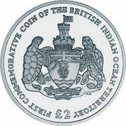 2 Pounds - Elizabeth II First commemorative coin; Silver, United Kingdom, 2009 reverse image