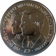 2 Pounds - Elizabeth II Royal Engagement, United Kingdom, 2010 reverse image