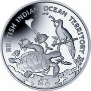 2 Pounds - Elizabeth II Archipelago and Wildlife; Silver, United Kingdom, 2016 reverse image