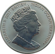 2 Pounds - Elizabeth II Green turtles; Titanium obverse image