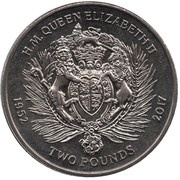 2 Pounds - Elizabeth II Coat of Arms, United Kingdom, 2017 reverse image
